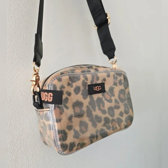 UGG Janey II Clear Leopard Print Crossbody Bag . - Picture 6 of 8